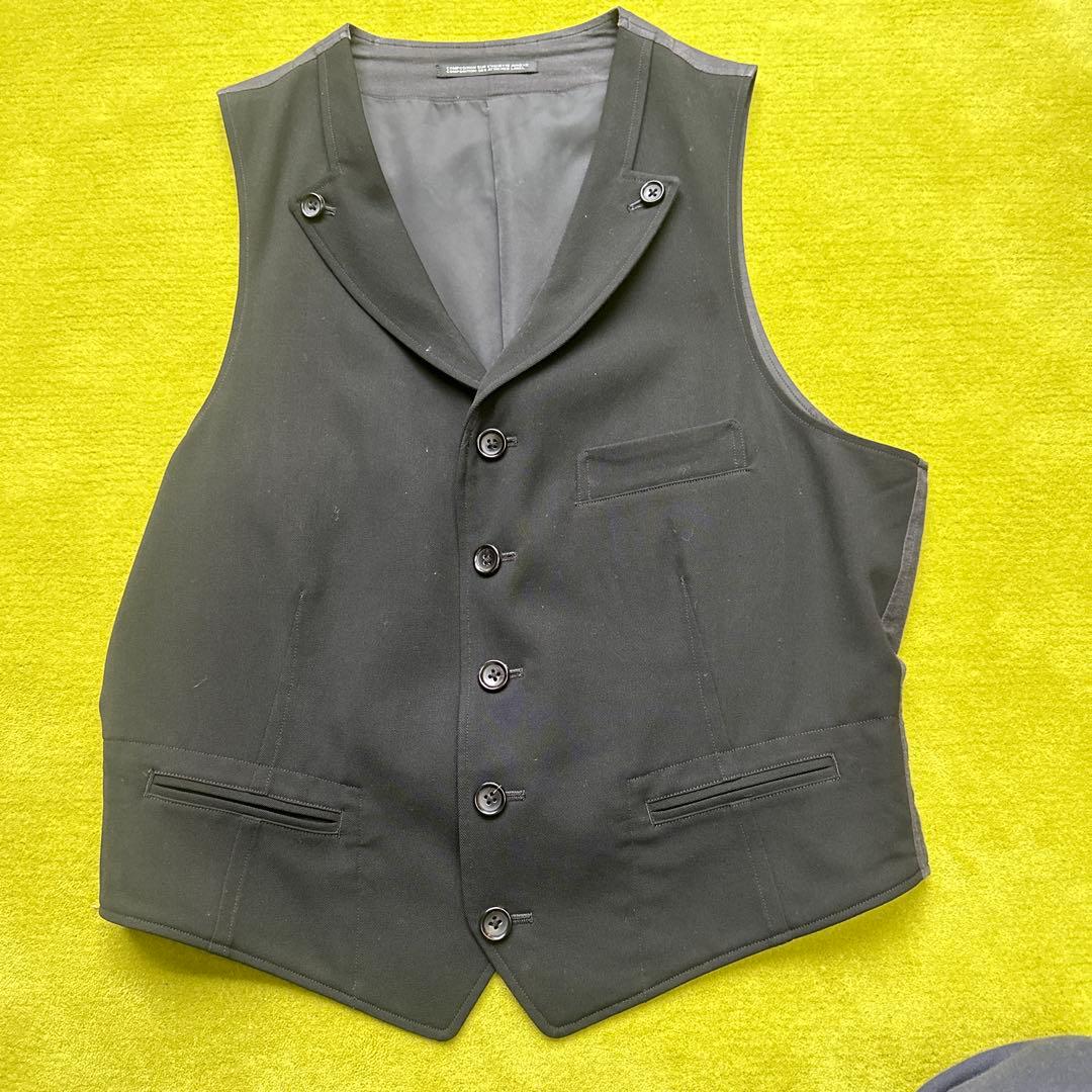 ヨウジヤマモトプールオム ブラック ベスト