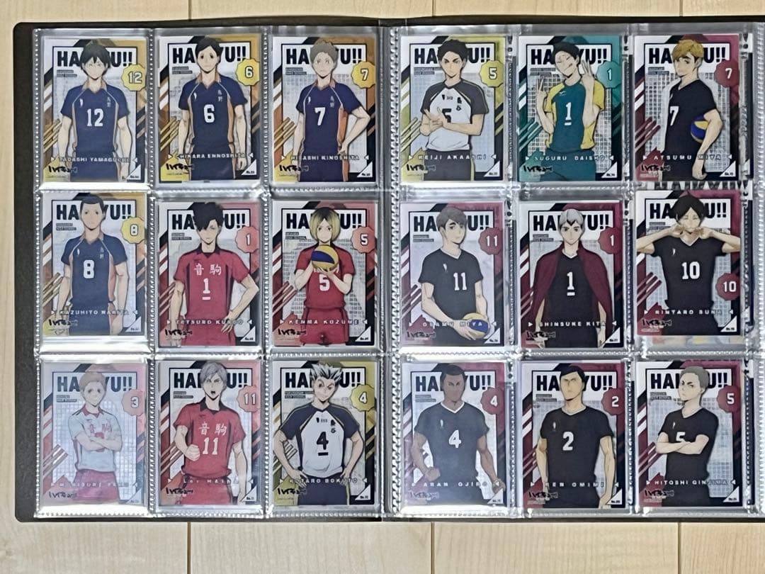 ハイキュー クリアカードコレクション1・2・3・4 全174種＋特典3枚 黒①