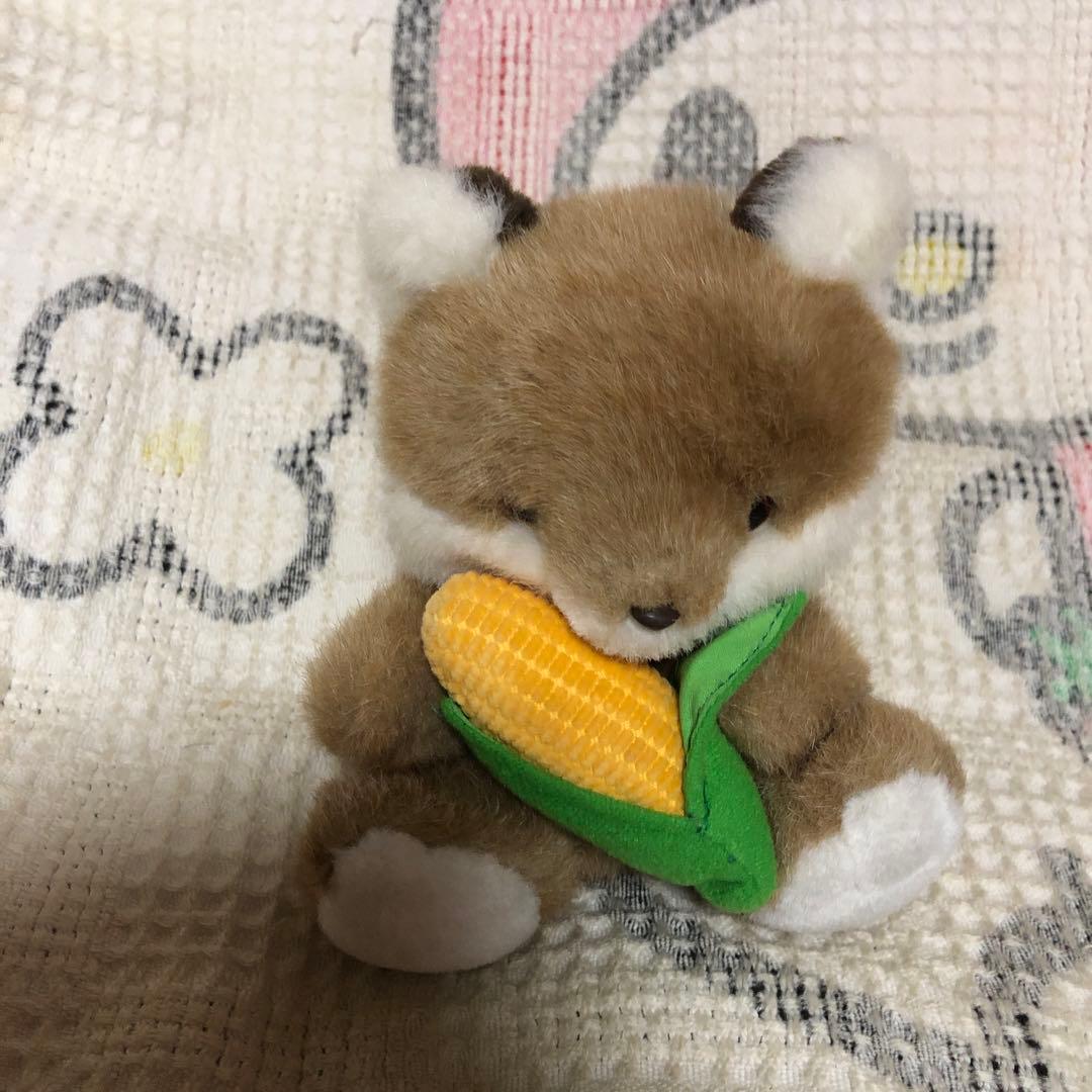 OIKE オオイケ　野菜物語　コーンキツネ　特大＆小　ぬいぐるみセット　中古品