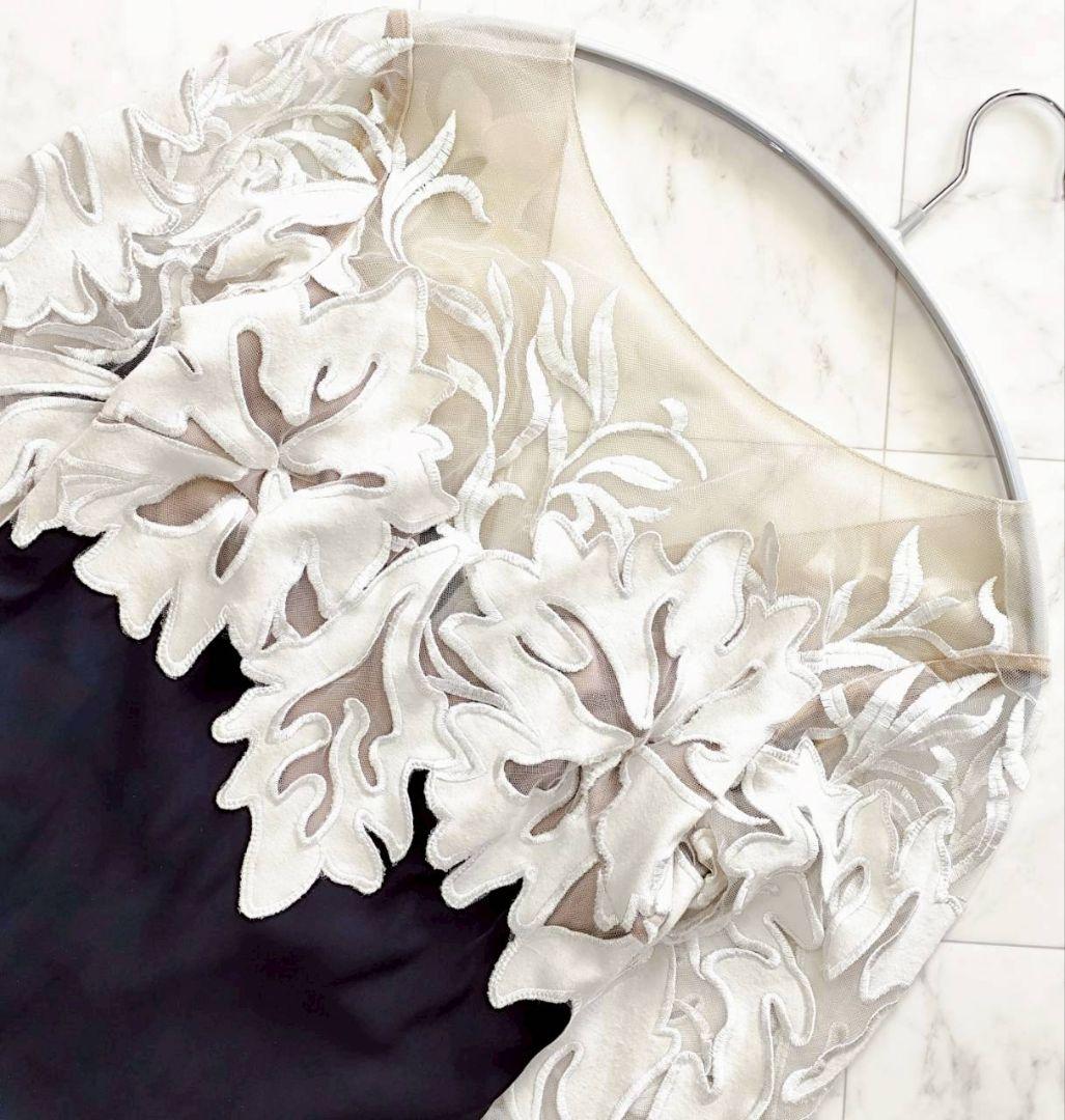 Tadashi Shoji フラワー 刺繍 マキシ丈 ロング ドレス ワンピース