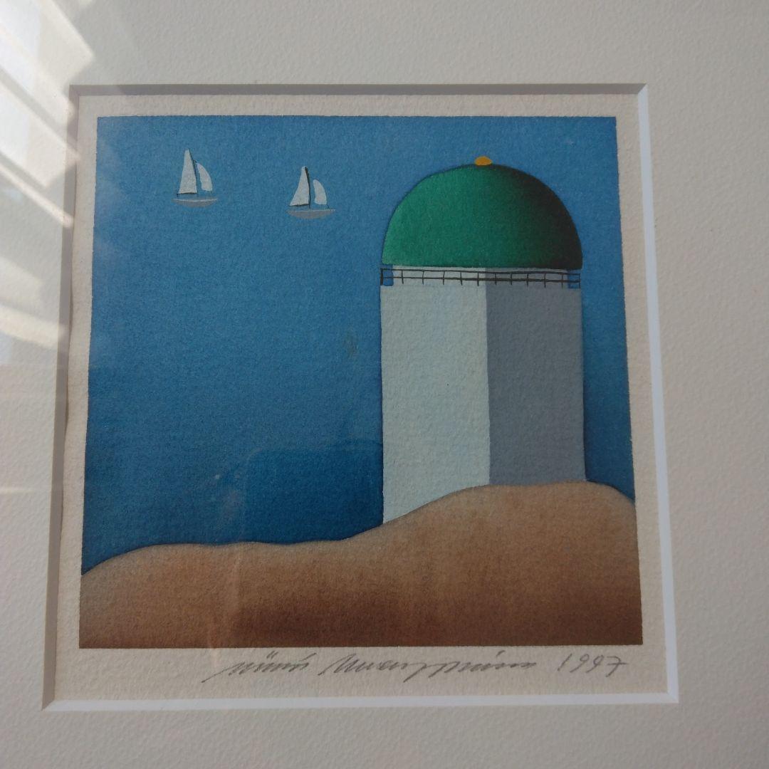 ヴィーヴィケンパイネン 水彩画 1997年　灯台