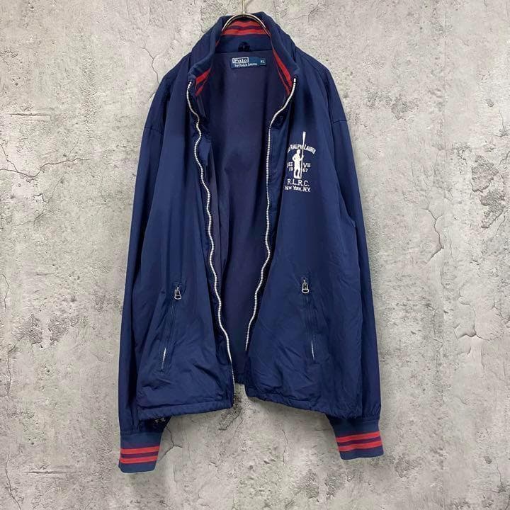 レアデザイン US古着○ポロバイラルフローレン スウィングトップ メンズ2XL