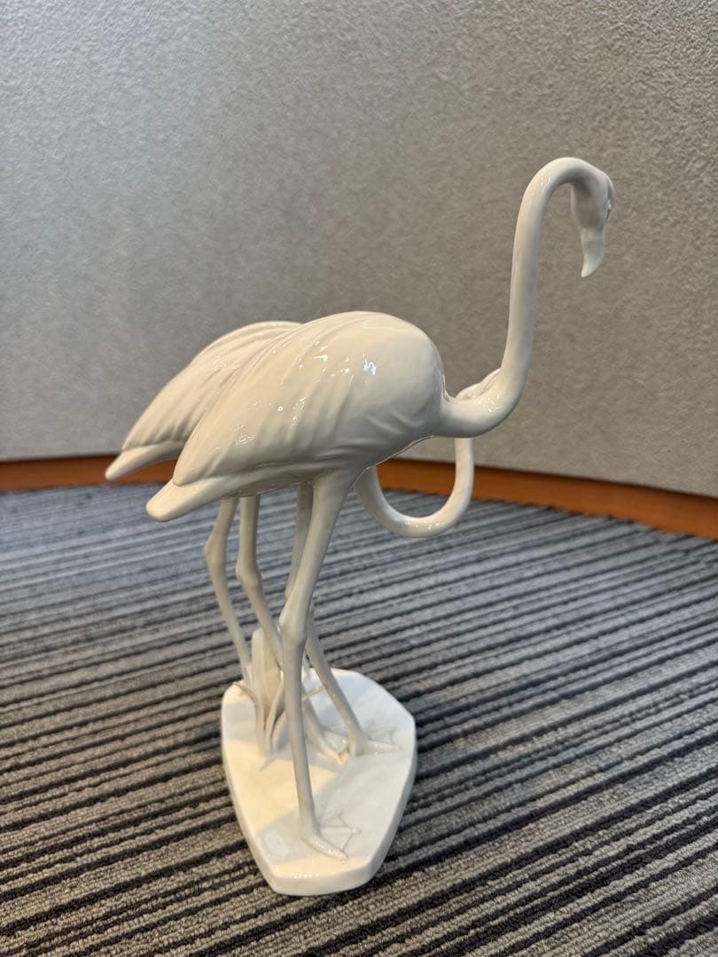 マイセン　フラミンゴ　置物