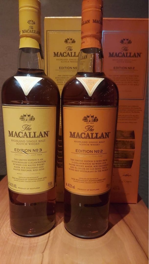 ウイスキー The Macallan Edition No. 2 & 3 700ml