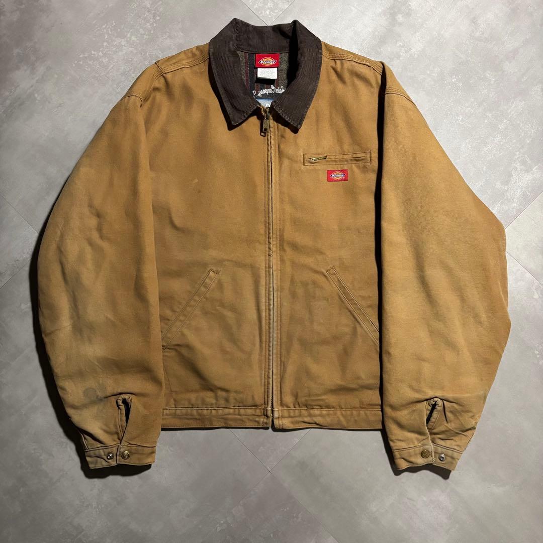 90s- Dickies ディッキーズ　デトロイトジャケット　キャメル　フェード