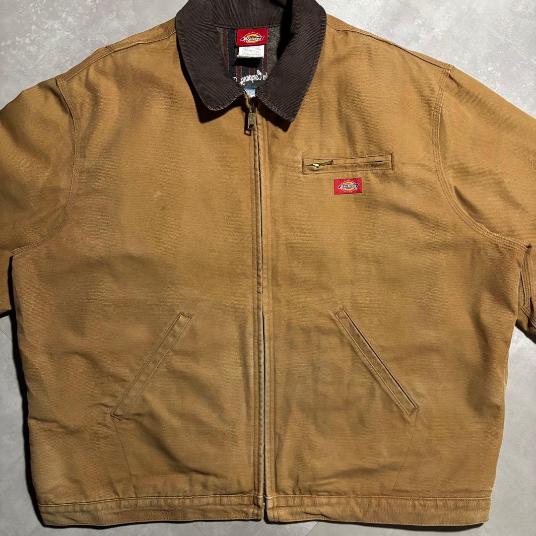 90s- Dickies ディッキーズ　デトロイトジャケット　キャメル　フェード