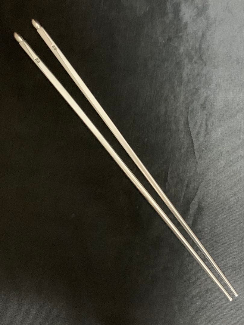 銀製 silver 南鐐金珠頭 火箸 浄富造 長さ22.6cm 重さ77g