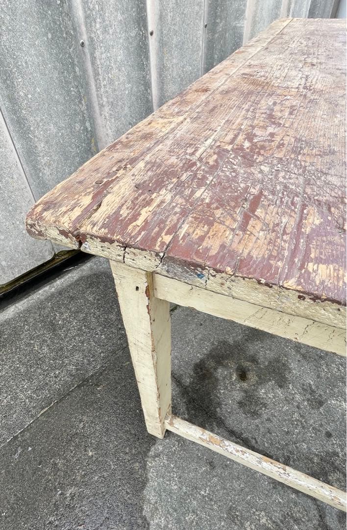 アンティーク/フランス/古材/ダイニングテーブル/センターテーブル/机/店舗什器
