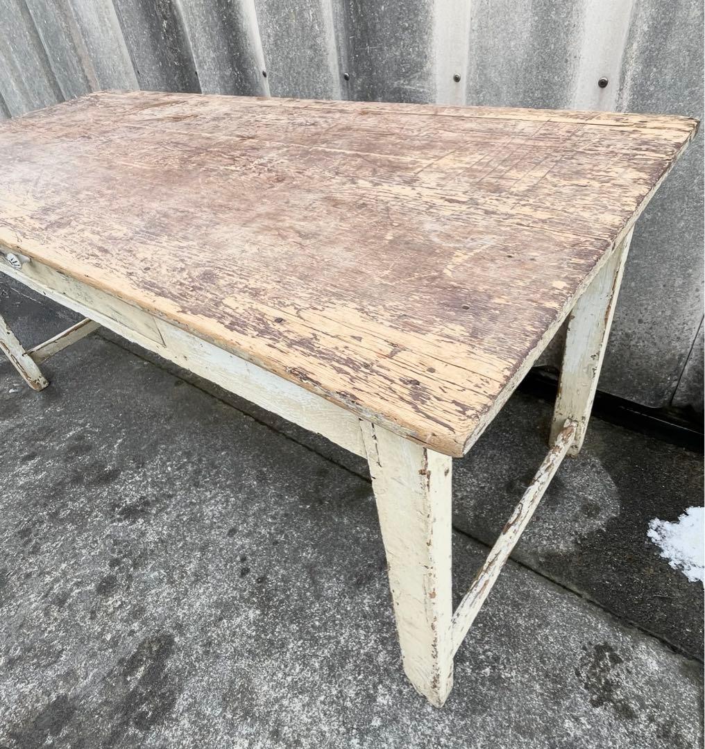 アンティーク/フランス/古材/ダイニングテーブル/センターテーブル/机/店舗什器