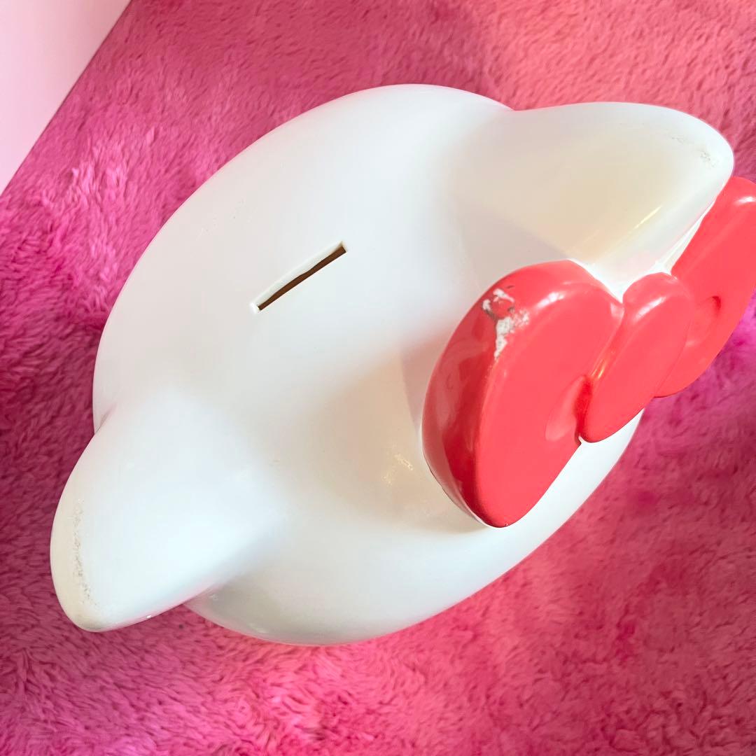 【平成レトロ】ハローキティ 特大フィギュア貯金箱 訳あり 当時物 激レア