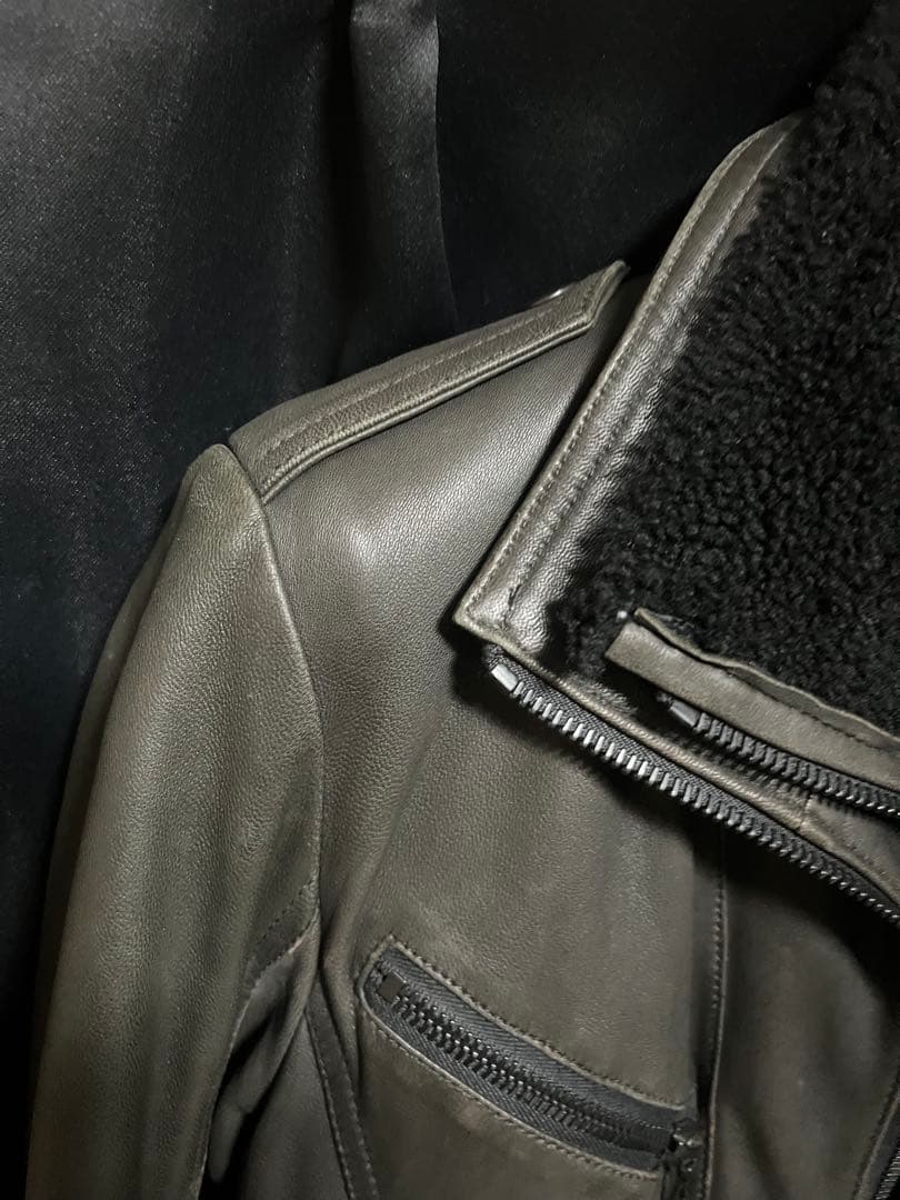 SHELLAC シェラック　ムートンボアレザーライダース送料無料！おまけ付き！