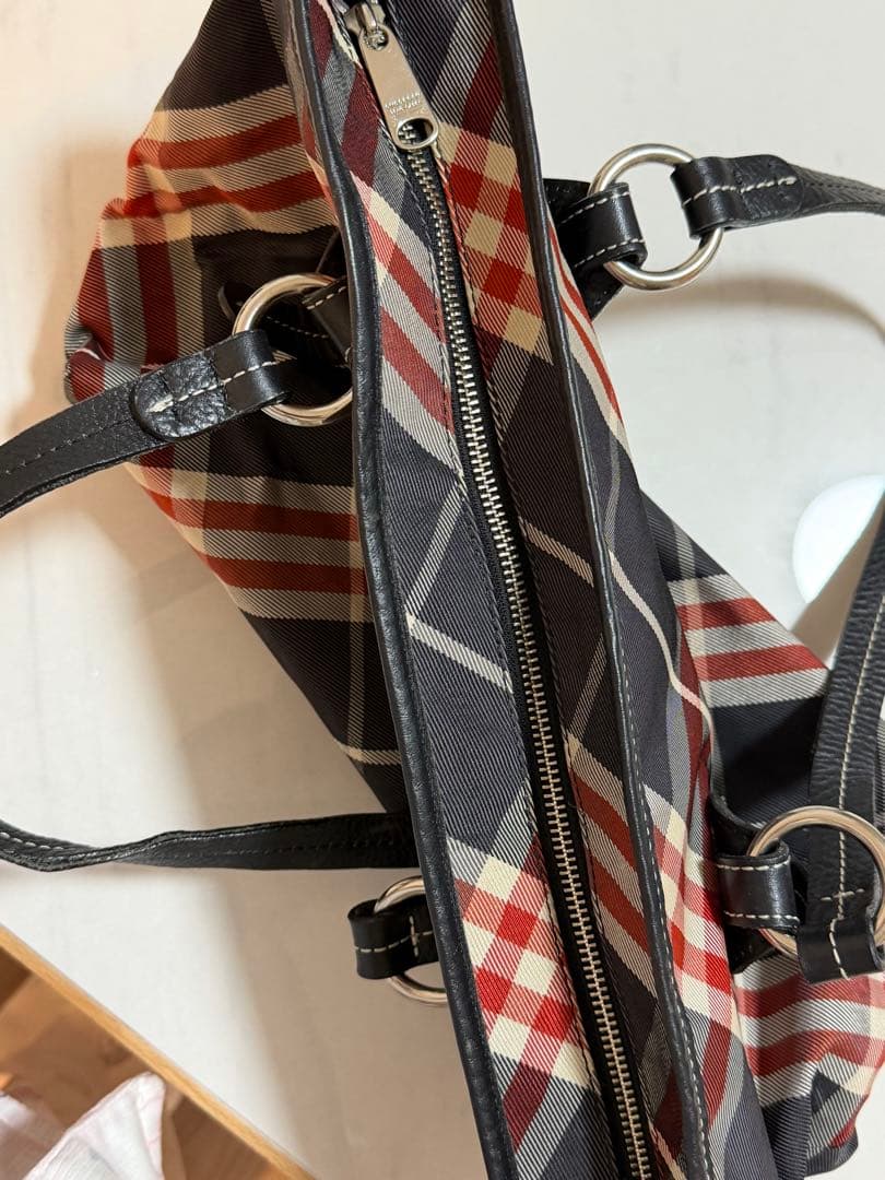 BURBERRY バーバリーブルーレーベルノバチェック柄ハンドバッグ