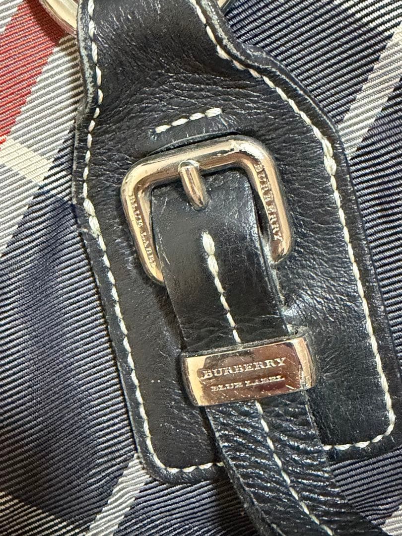 BURBERRY バーバリーブルーレーベルノバチェック柄ハンドバッグ