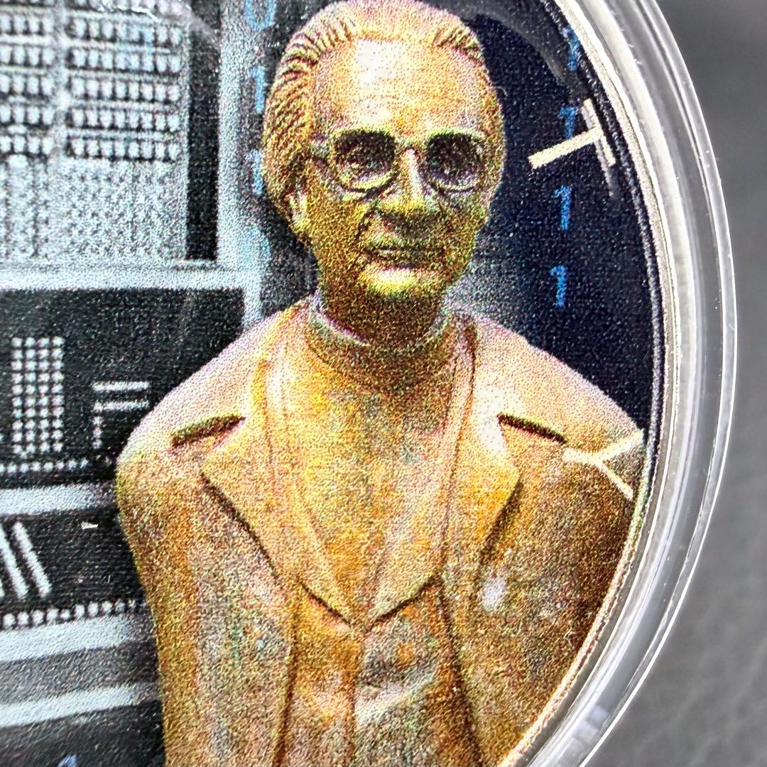 アメリカ イーグル 銀貨 発明:コンピュータ カラー 品質表示証付き 1オンス