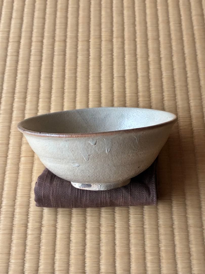茶道具『粉引茶碗 銘「白馬」寺垣外窯 杉本貞光』大亀老師好の陶工　2026年干支