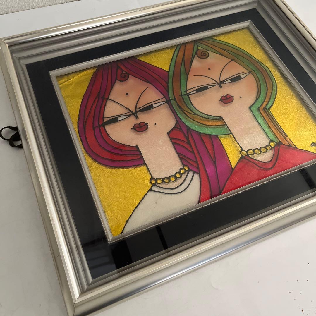 絵画 アート レトロポップ 昭和レトロ 額 インテリア 現代アート カフェ