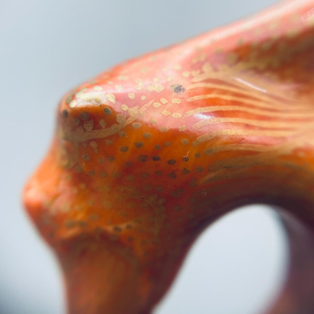 【清】陶磁器 神獣紋 大清乾隆年製 粉彩双耳花瓶 中国美術 41cm 古杉箱入