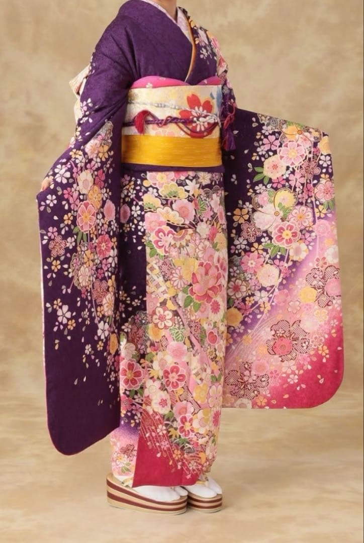 振袖/成人式/卒業式/パープル/小物セット