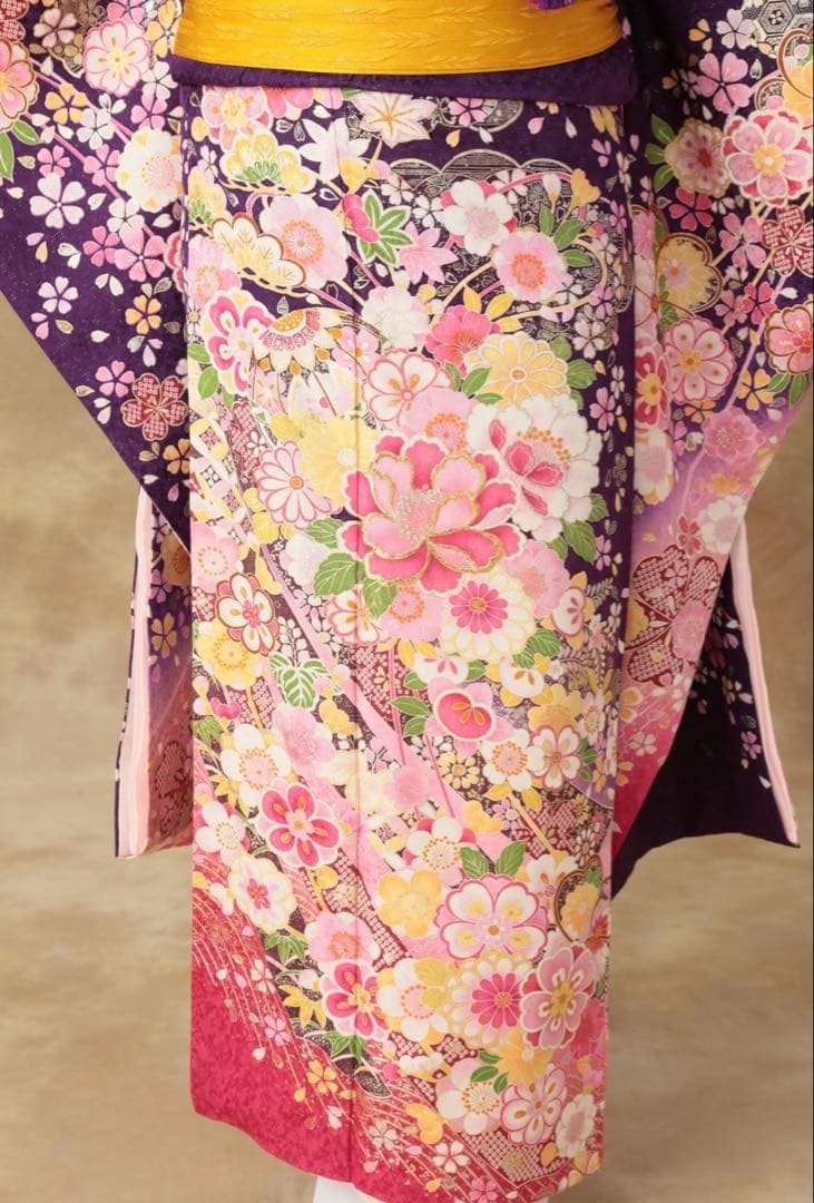 振袖/成人式/卒業式/パープル/小物セット