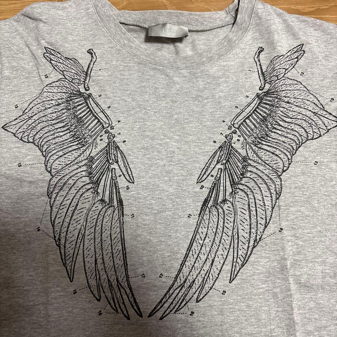 エディ期 Dior Homme 07AW エンジェルウイング グレー Tシャツ