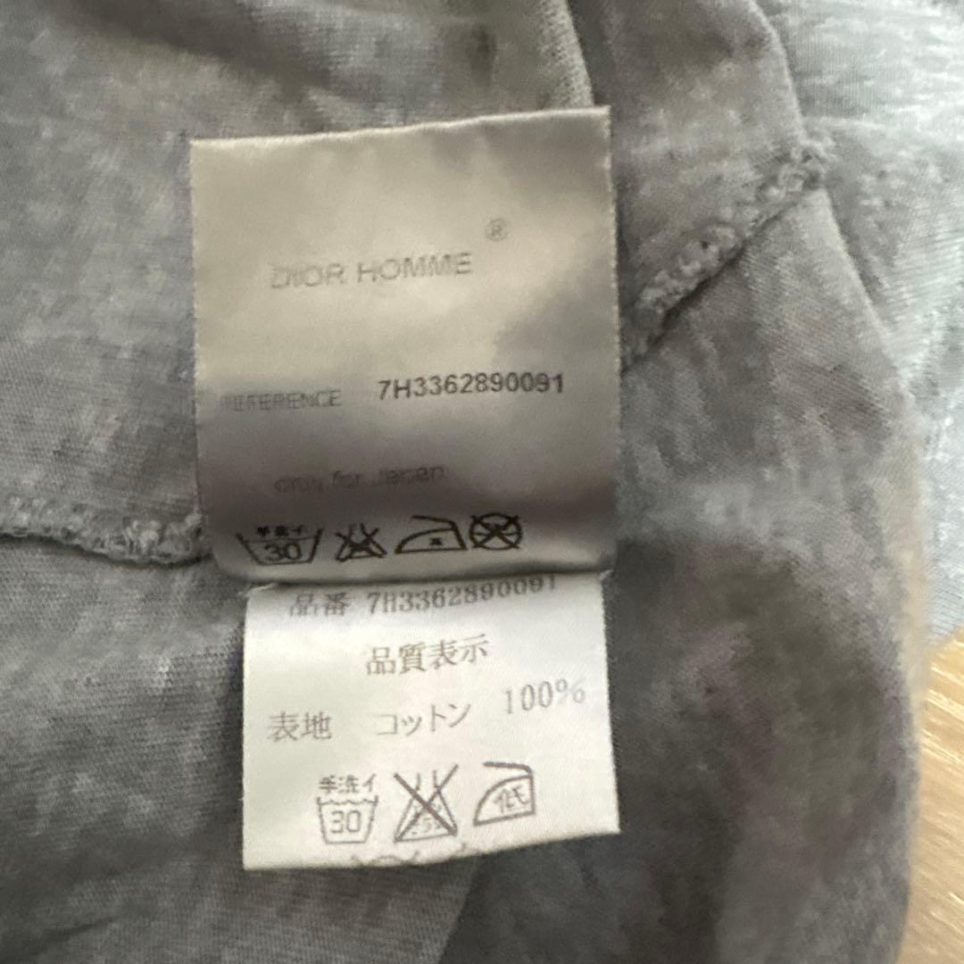 エディ期 Dior Homme 07AW エンジェルウイング グレー Tシャツ
