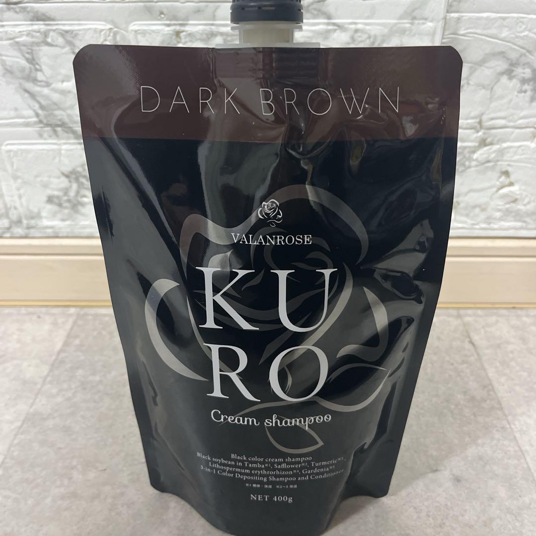 【新品】バランローズ　KUROクリームシャンプー3個 セット　ダークブラウン