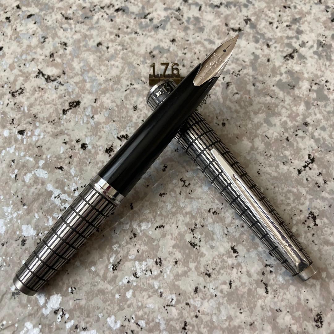 #176 オーバーホール済み 万年筆 パイロット PILOT 全格子 14k