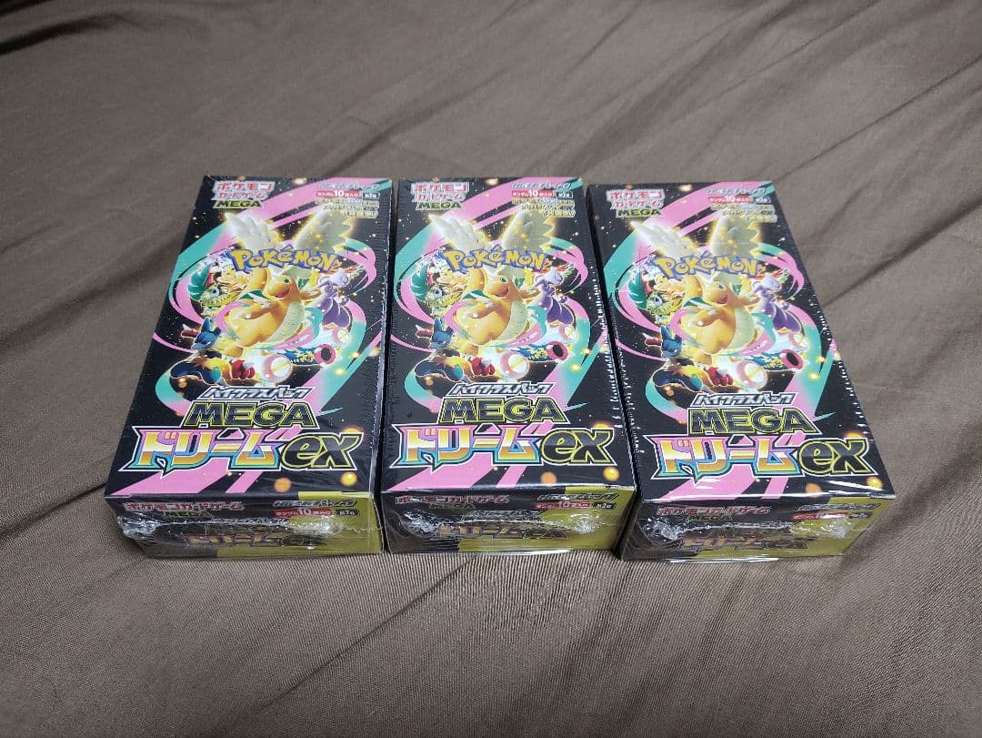 ポケモンカードゲーム MEGAドリームEX box 3個セット