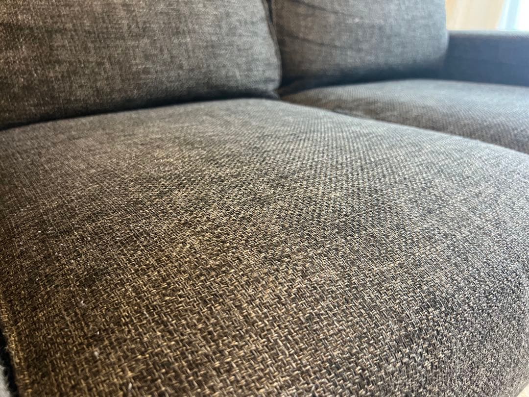 【noce】ダークグレー 2人掛けソファ【8/1までの出品】