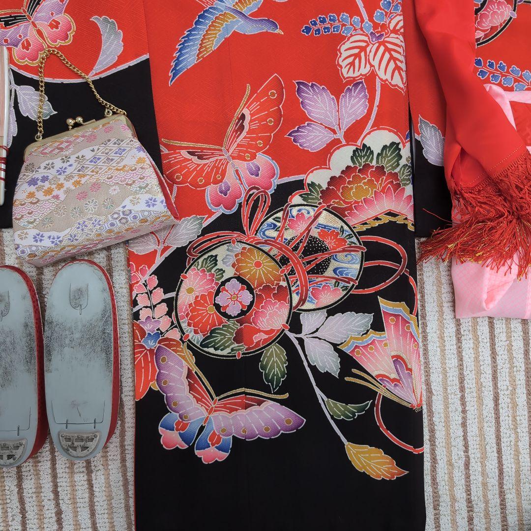 （718）七五三７歳四つ身着物ほぼフルセット