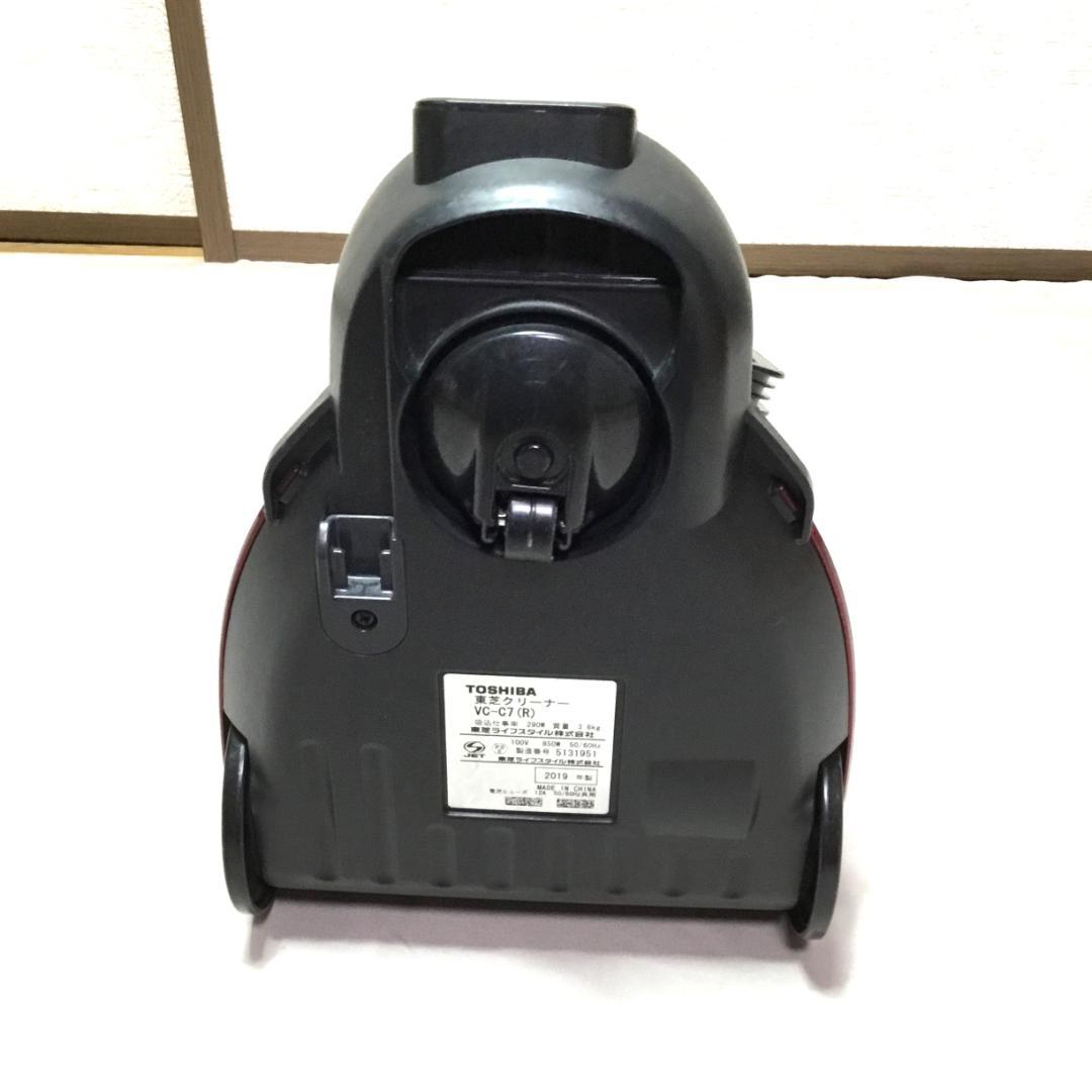 TOSHIBA サイクロン掃除機 トルネオ　VC-C7(R)　2019年製