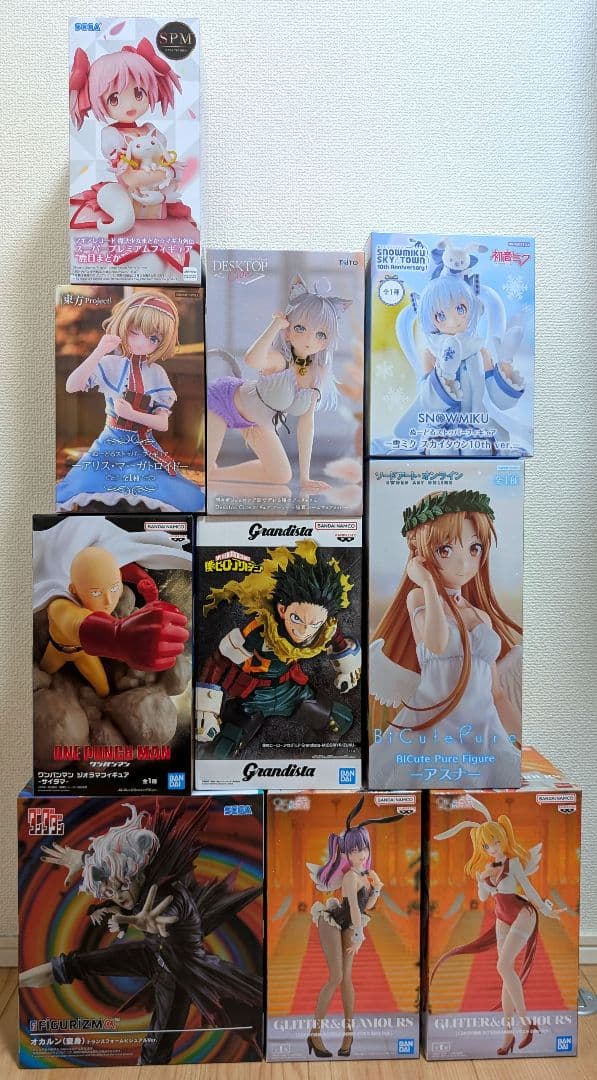 【アーリャさん（猫耳）/アスナ/オカルン他】プライズ10体セットまとめ売り