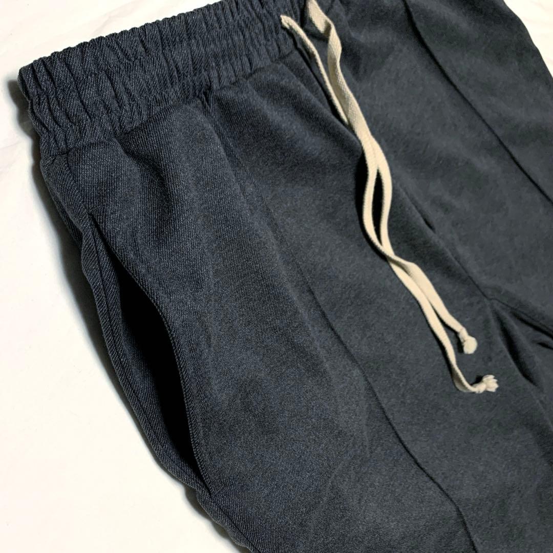 CTHY シティ ウールライク センターシーム ワイド アンクル サルエルパンツ