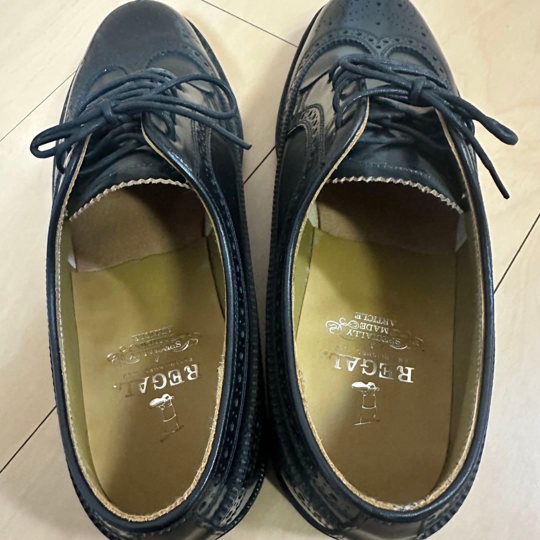 REGAL レザーウィングチップドレスシューズ 271/2EE(27.5cm)