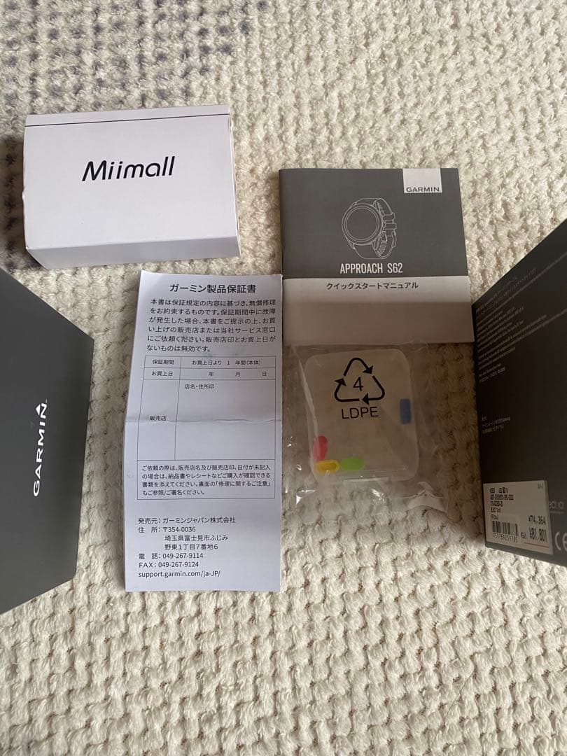 【ジャンク品】 GARMIN APPROACH S62 GPS ゴルフウォッチ