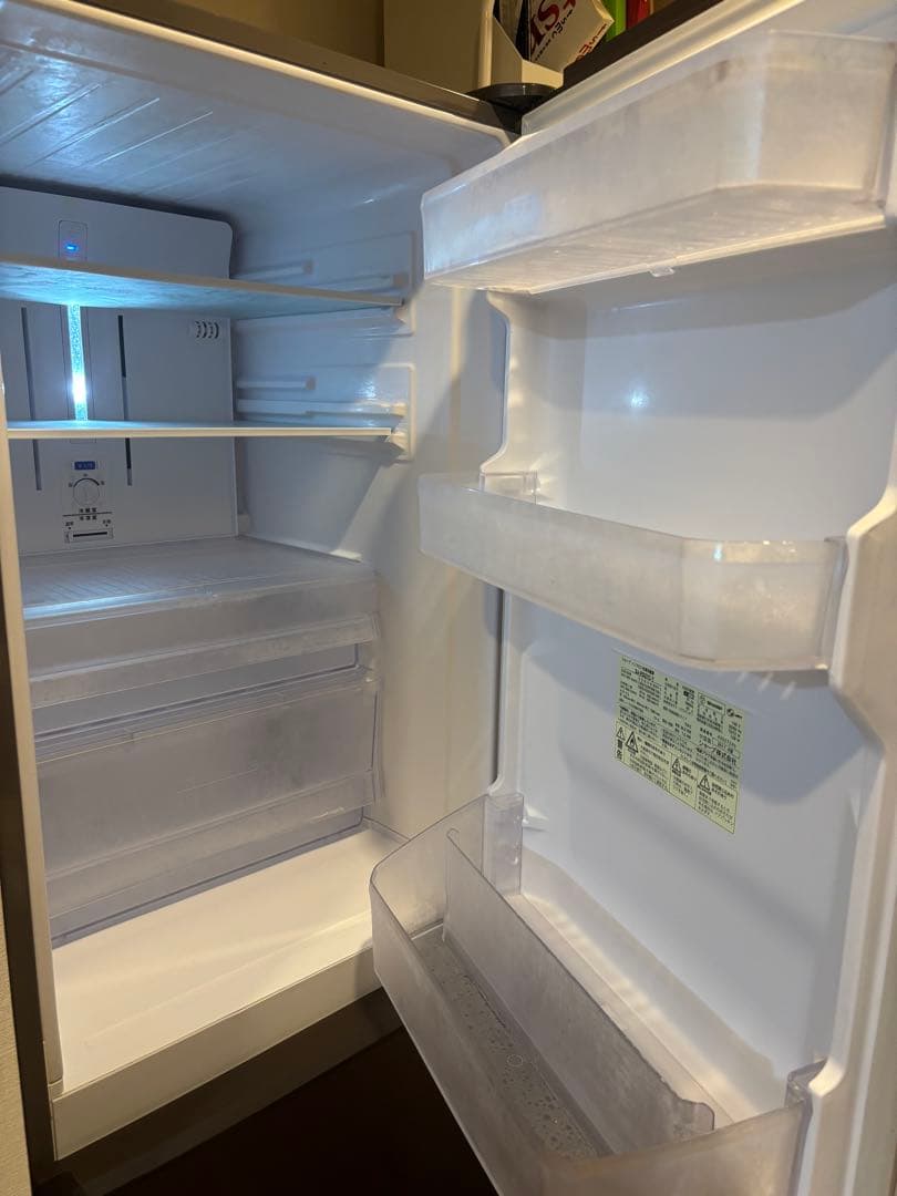 【くろ】シャープ冷蔵庫271L大きめ2ドア2017年製SJ-PD27C-T