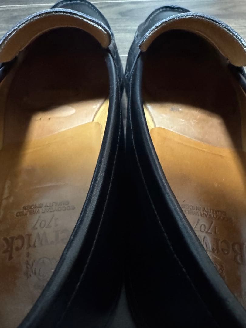 バーウィック Berwick 1707 ローファー ブラック　サイズ10