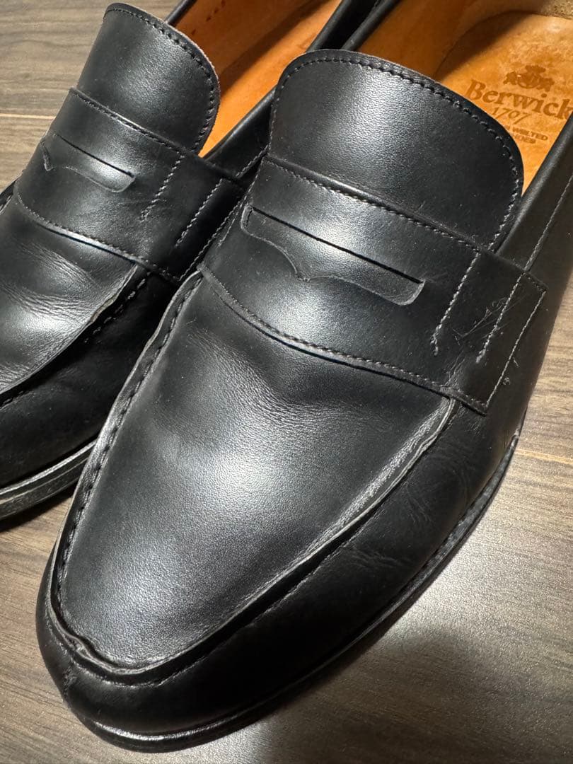 バーウィック Berwick 1707 ローファー ブラック　サイズ10