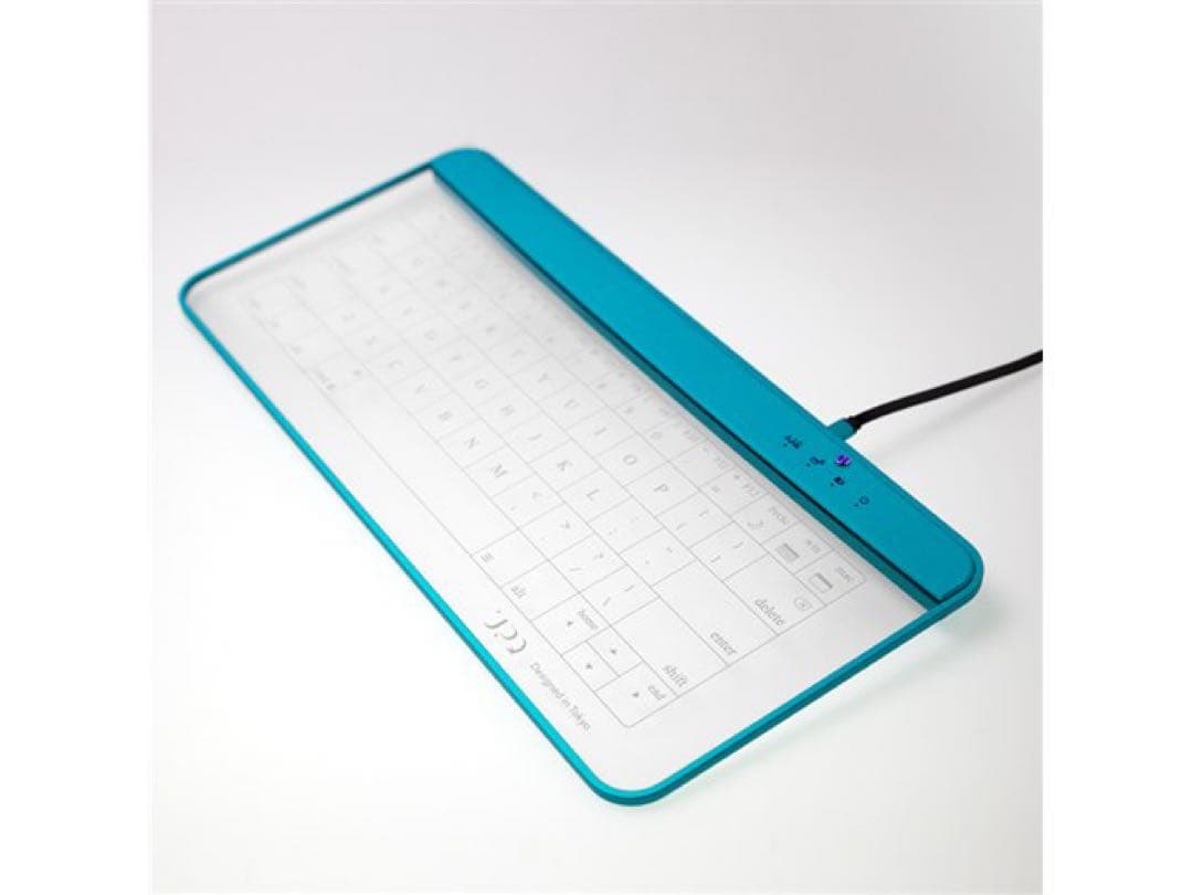 ガラスキーボード　Q-gadget　KB02　BG　Bluetooth対応