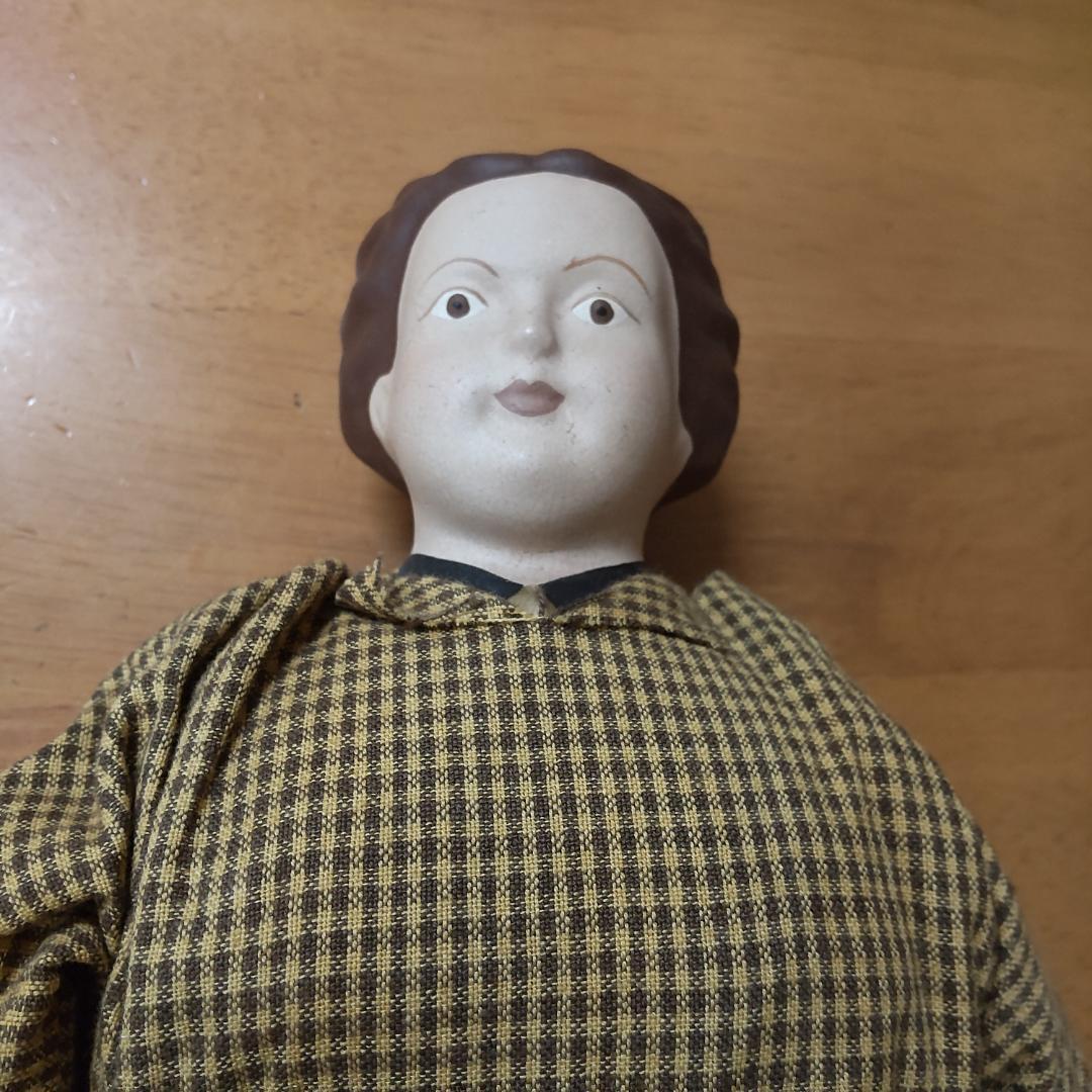 アンティークドール　レア　人形1体　茶色　リプロダクション　人形　海外作家