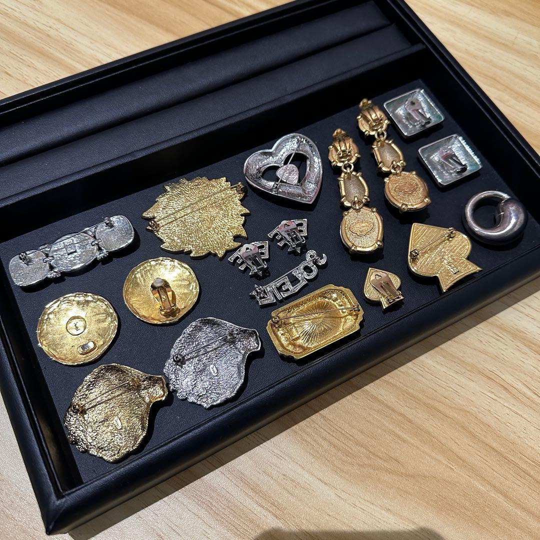 YSL イブサンローラン ブローチ イヤリング ヴィンテージ bb