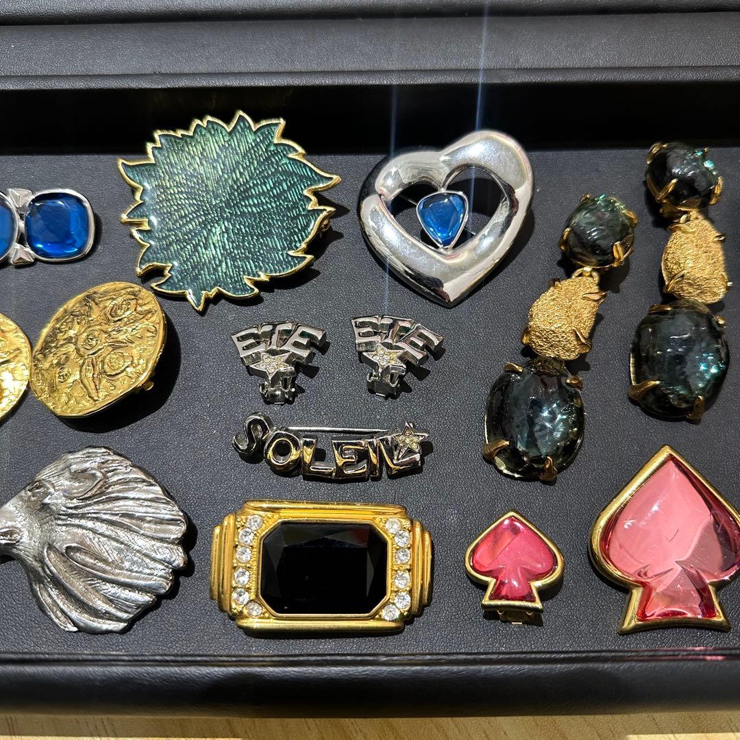 YSL イブサンローラン ブローチ イヤリング ヴィンテージ bb