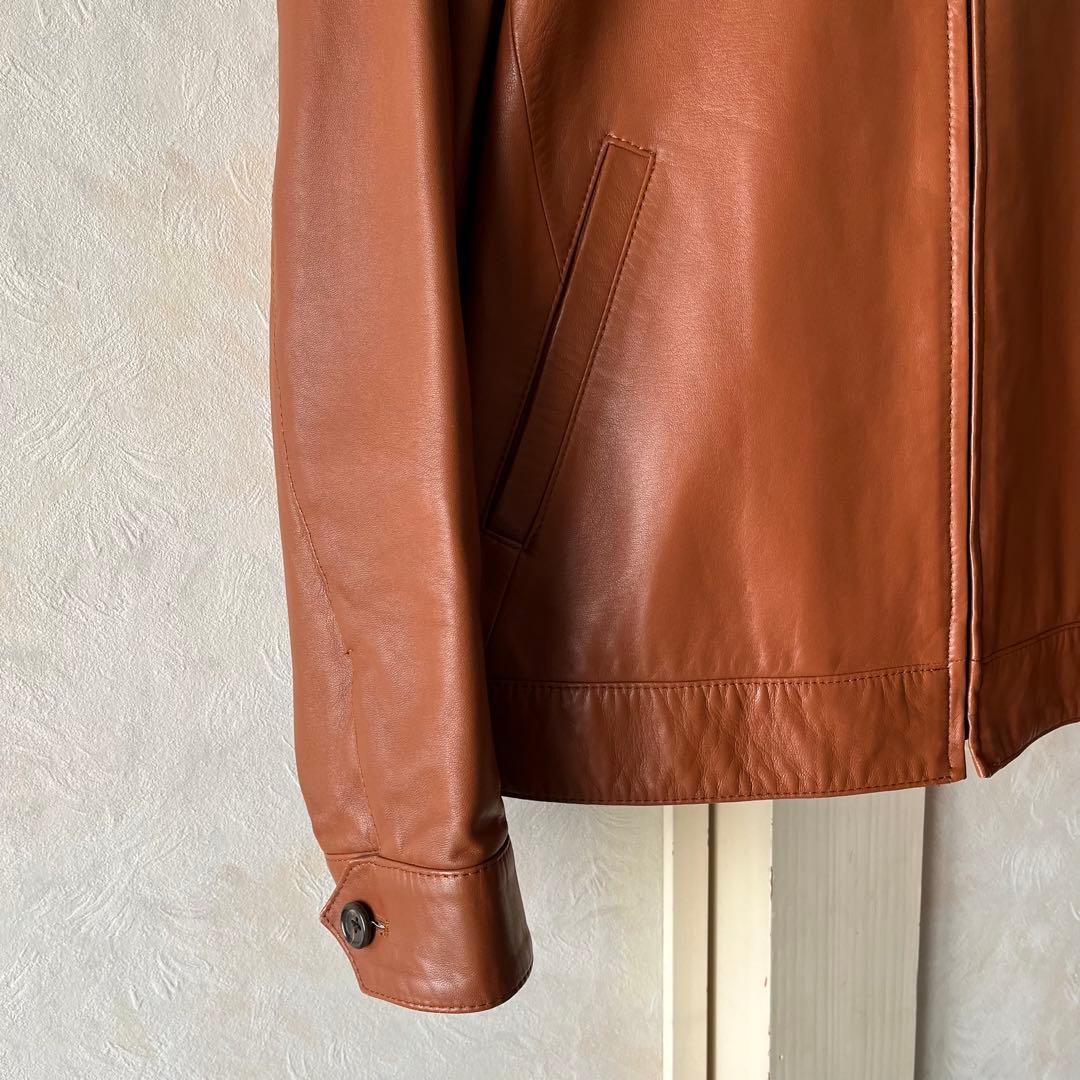 PAUL STUART ポールスチュアート レザージャケット メンズ 48