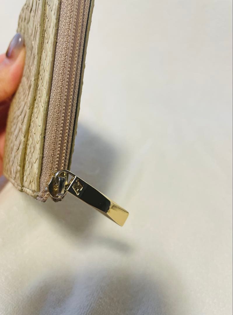 n*o様 【 美品✨️】ATAO ミリモ パイソンHAKU アイボリーゴールド箔