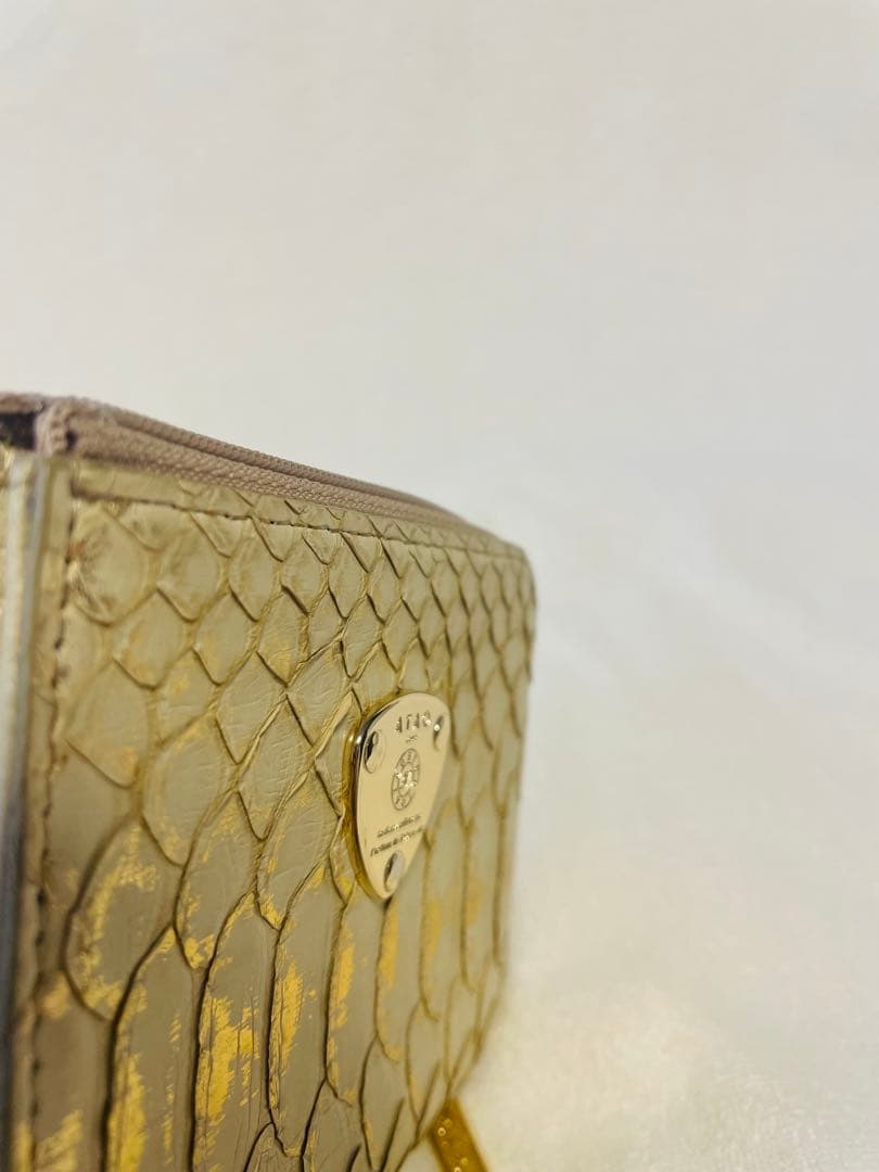 n*o様 【 美品✨️】ATAO ミリモ パイソンHAKU アイボリーゴールド箔