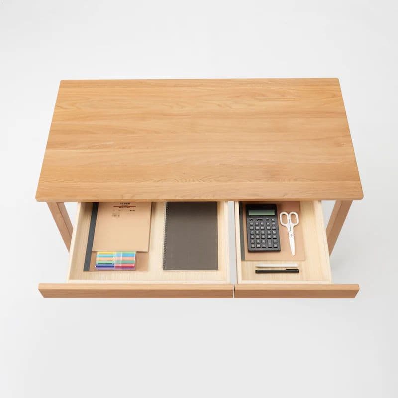 木製パソコンデスク 2引き出し付き