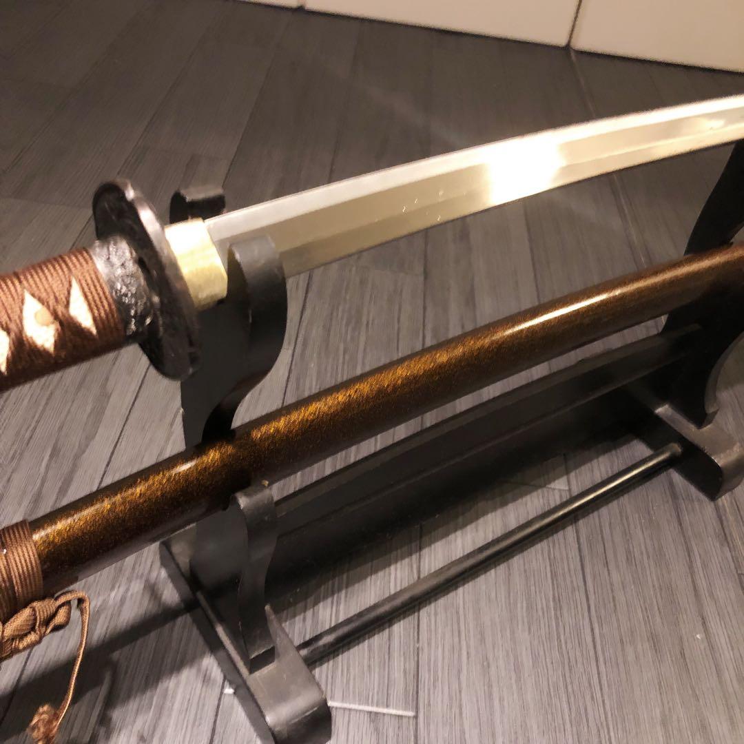 高級模造刀　亜合金刀身　居合刀　茶拵え