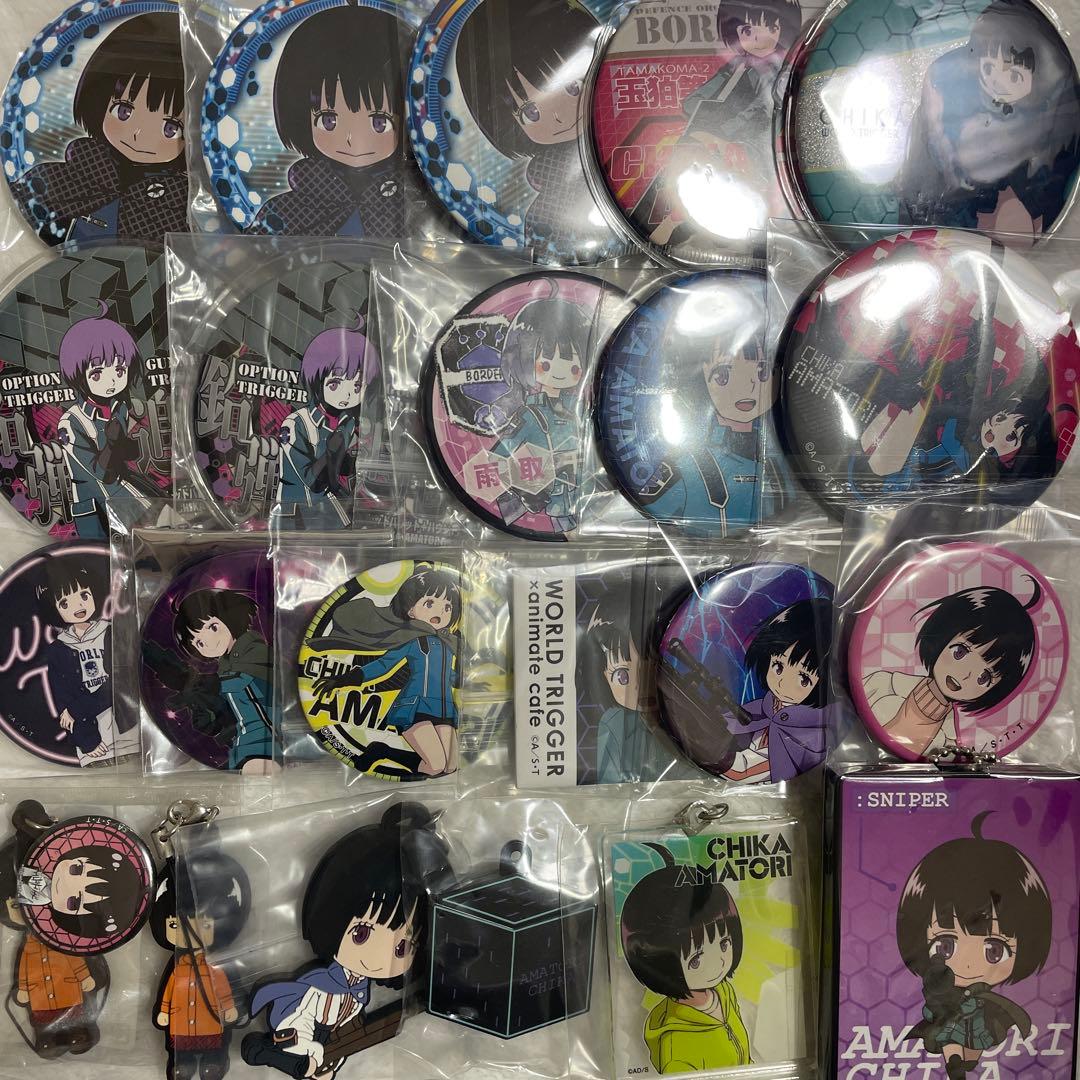 ワールドトリガー ワートリ　雨取千佳　缶バッジ　キーホルダー　まとめ