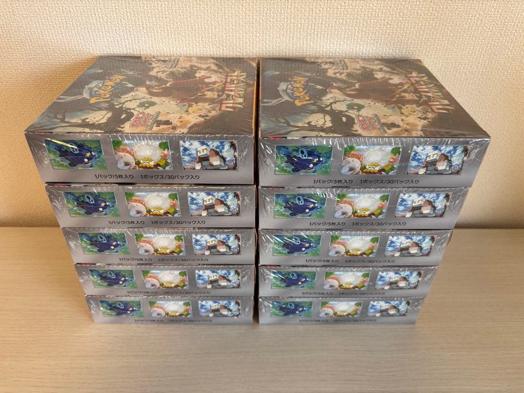 ポケモンカードゲーム クレイバースト 未開封box シュリンク付き 10box