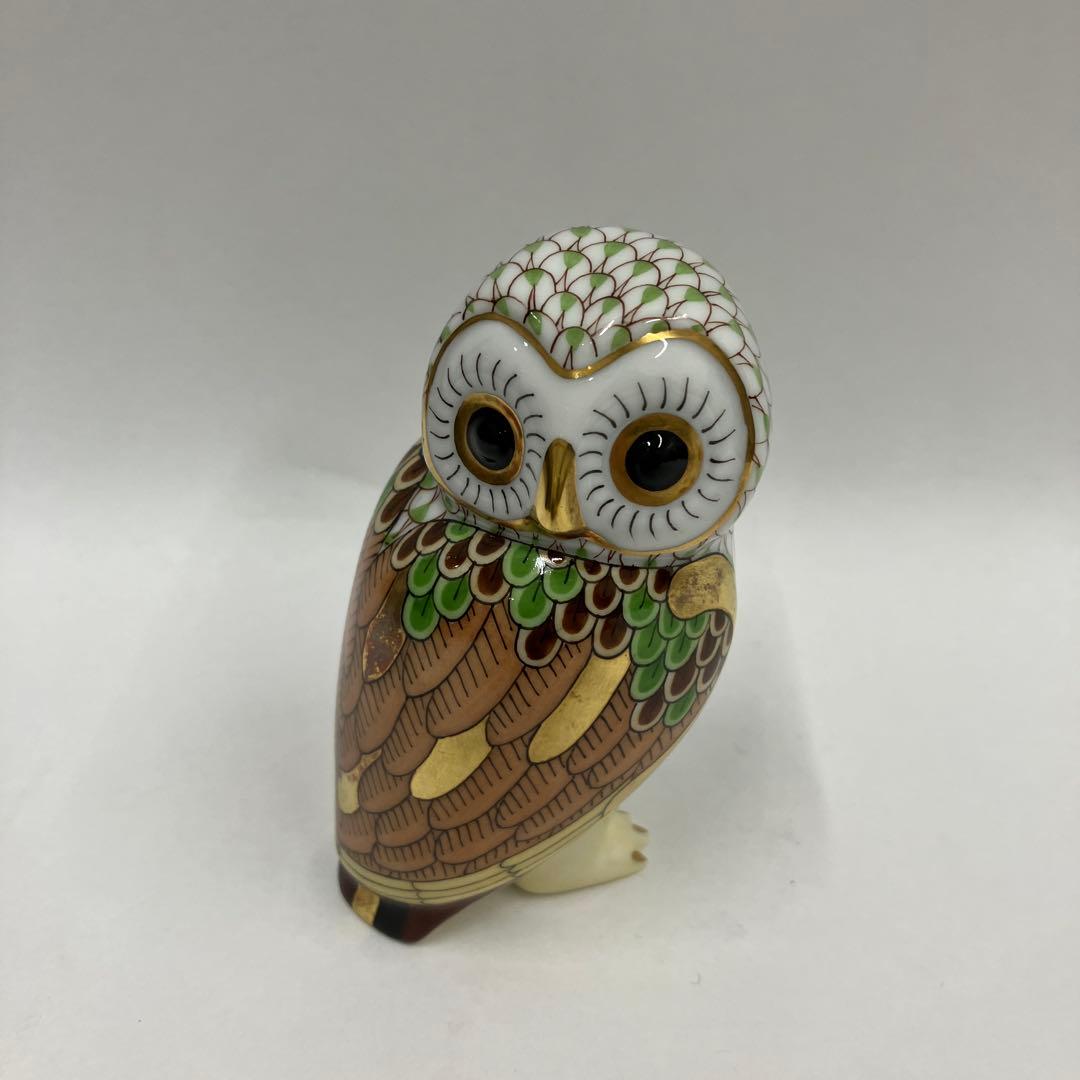 ヘレンド オウル 世界のフクロウ 箱　ウッドランド 限定3000体 2桁